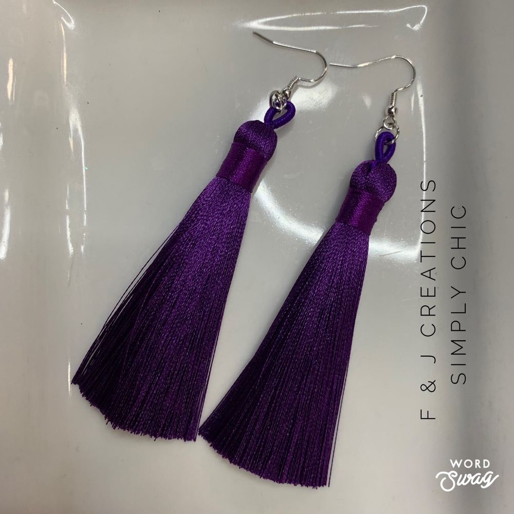 Silk Tassel Earrings
